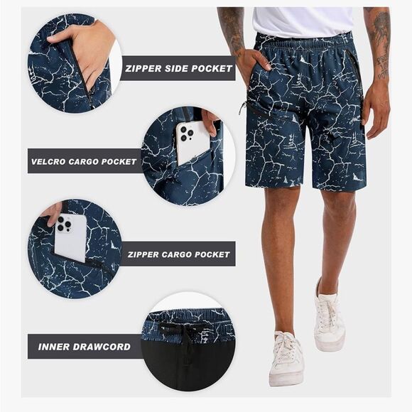 SZ XL Men's Mountain Bike Shorts 3D Padded Bicycle Cycling Shorts Quick Dry - Picture 5 of 7